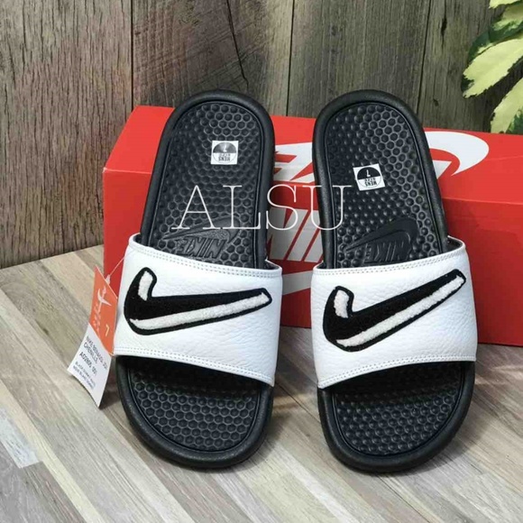 Nike Benassi JDI Chenille Mens Slippers AUTHENTIC - Picture 4 of 6